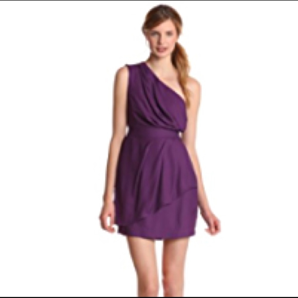 Worn Once Bcbgeneration Pleated One Shoulder Cock… - image 1